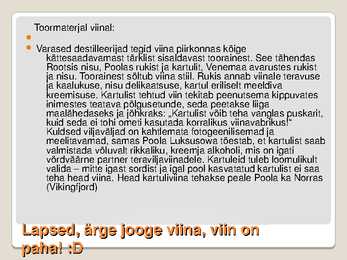 Alkoholid #4
