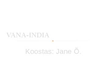VANA-INDIA