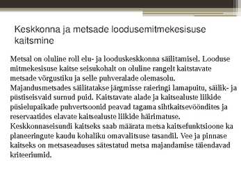 Metsanduse arengukava #15