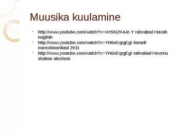 Maailma rahvaste muusika-Juudid #7
