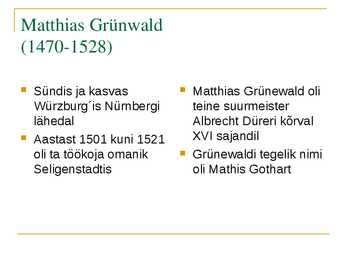 Matthias Grünwald #2