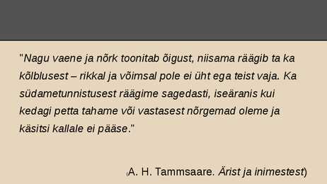 Ärieetika vajalikkus #2