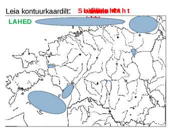 Eestimaa kaardil kontuurkaart #5
