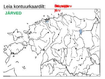 Eestimaa kaardil kontuurkaart #6