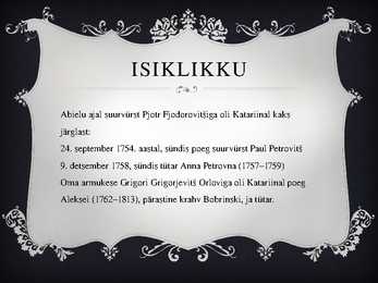 KATARIINA II #4