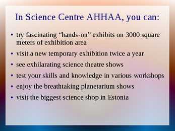 Science Centre AHHAA in Tartu #4