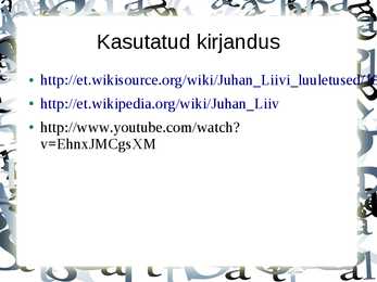 Juhan Liiv powerpoint #11