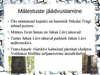 Juhan Liiv powerpoint #5