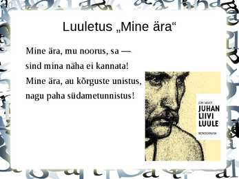 Juhan Liiv powerpoint #9