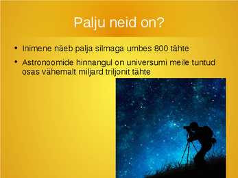Tähtede esitlus #4
