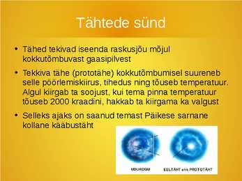 Tähtede esitlus #6