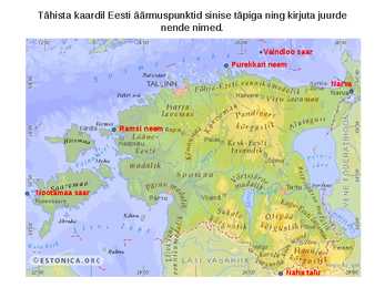 Eesti geograafiline asend ja äärmuspunktid #4