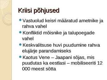 1905-aasta revolutsioon ja Eesti #2
