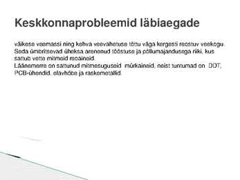Läänemere keskkonnaprobleemid #4