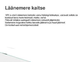 Läänemere keskkonnaprobleemid #6