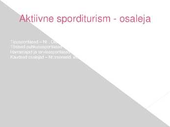 Turismisvormid #12