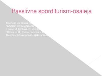 Turismisvormid #13