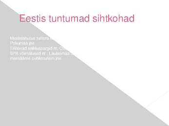 Turismisvormid #6