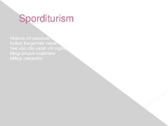 Turismisvormid #8