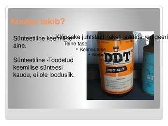 DDT ehk diklorodifenüültrikloroetaan #9