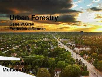 Urban Forestry