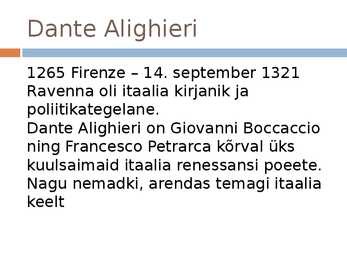 Dante Alighieri #2