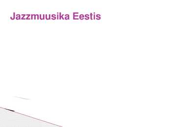 Jazzmuusika #9