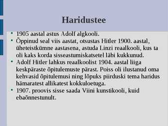 Adolf Hitleri esitlus #3