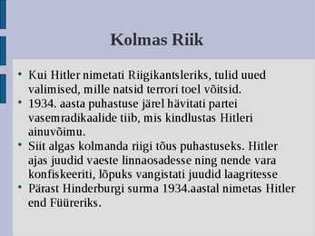 Adolf Hitleri esitlus #8