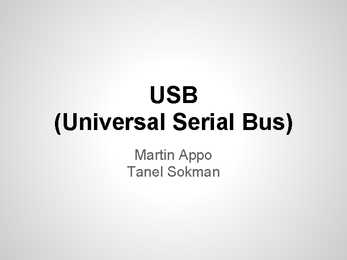 USB presentation