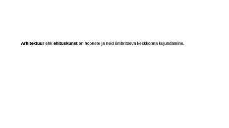 Arhitektuur läbi aegade #2