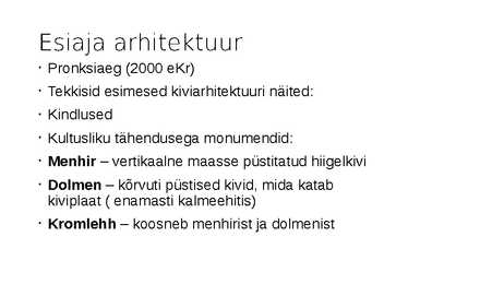 Arhitektuur läbi aegade #4