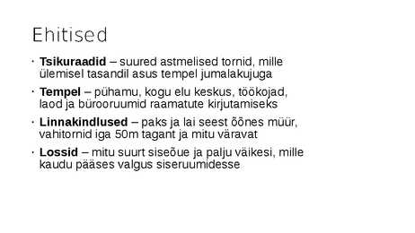 Arhitektuur läbi aegade #8