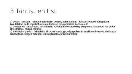 Arhitektuur läbi aegade #71