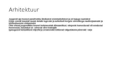 Arhitektuur läbi aegade #84