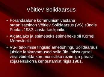 Vastupanuliikumine Poolas #2