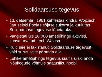 Vastupanuliikumine Poolas #9