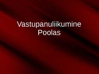 Vastupanuliikumine Poolas