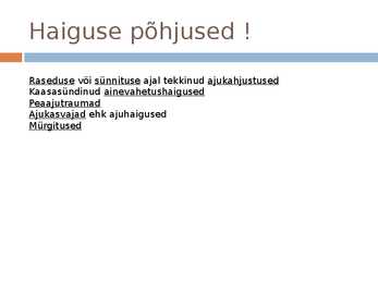 Epilepsia ja sellega seonduv #4
