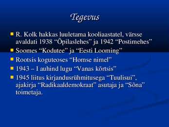 Raimong Kolk #7