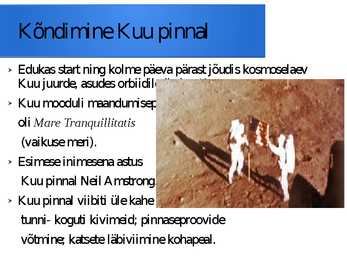 Kosmosekatsed ja Kuu #17