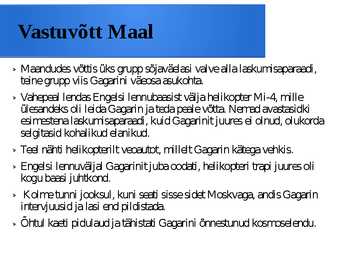 Kosmosekatsed ja Kuu #6
