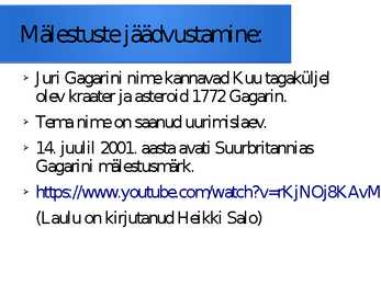 Kosmosekatsed ja Kuu #7