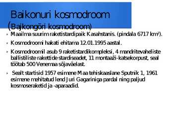 Kosmosekatsed ja Kuu #8