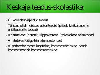 Haridus keskajal #12