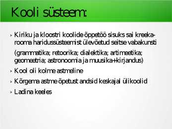 Haridus keskajal #3