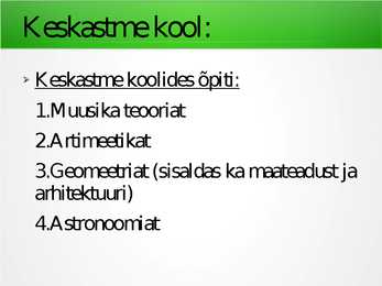 Haridus keskajal #5