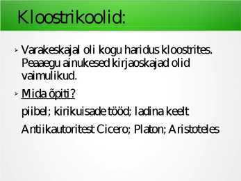 Haridus keskajal #6