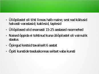 Haridus keskajal #10