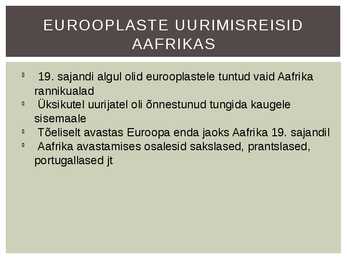 Aafrika #3